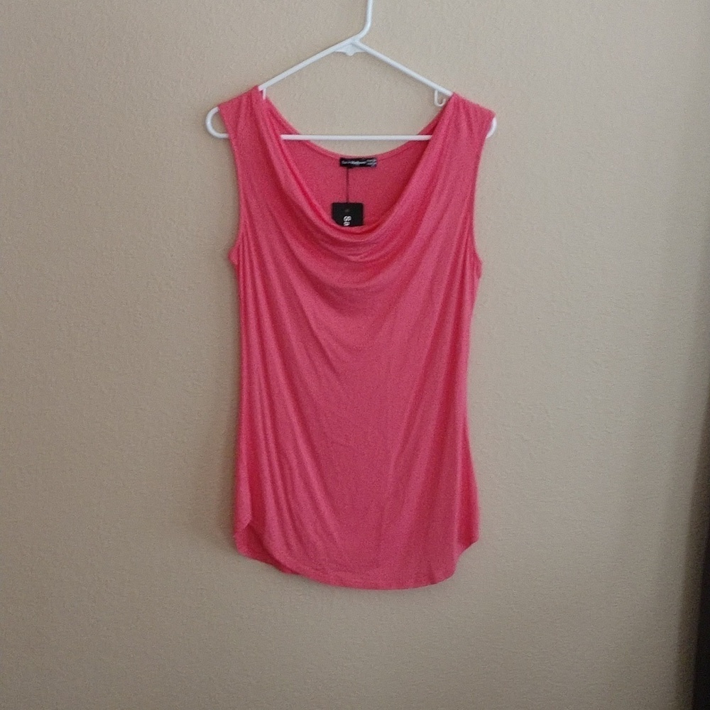 NWT Sarin Mathews Cascade Neck Top Size M